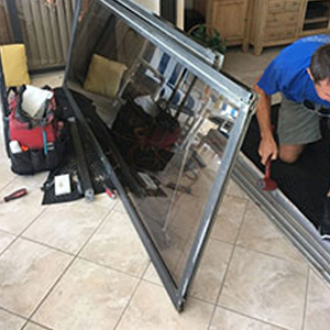 sliding glass door frame repair St. Helena